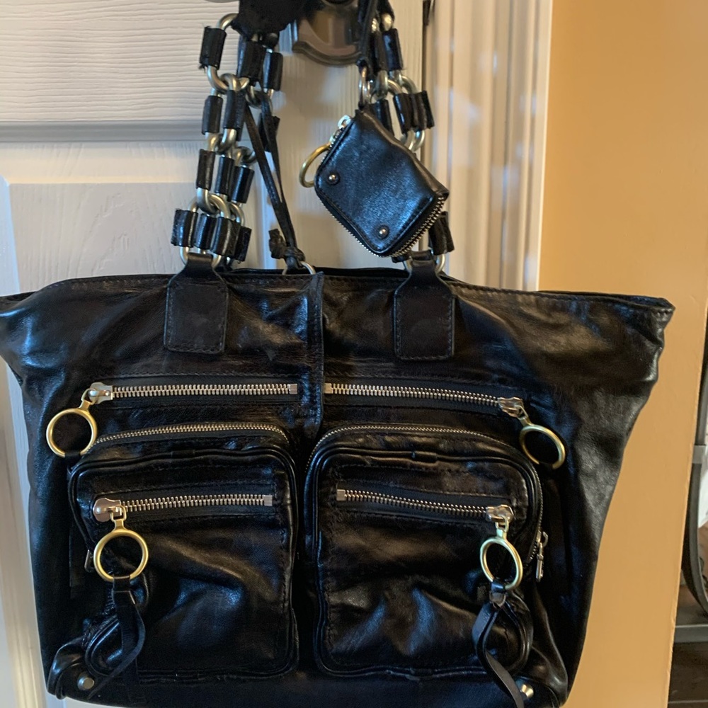 Authentic Black Leather Chloé Betty Tote